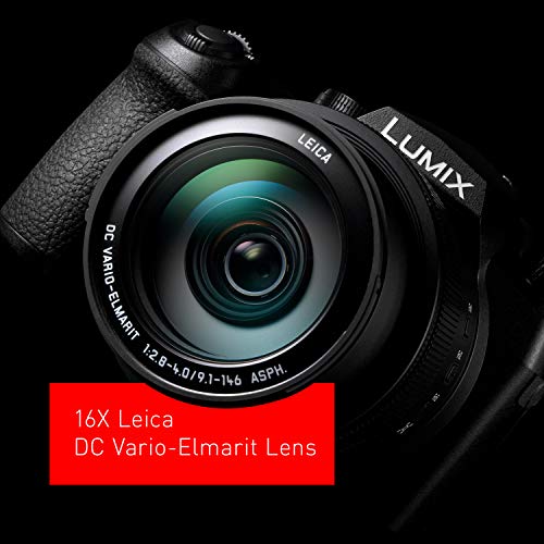 Panasonic LUMIX FZ1000 II 20.1MP Digital Camera, 16x 25-400mm LEICA DC Lens, 4K Video, Optical Image Stabilizer and 3.0-inch Display – Point and Shoot Camera - DC-FZ1000M2 (Black)