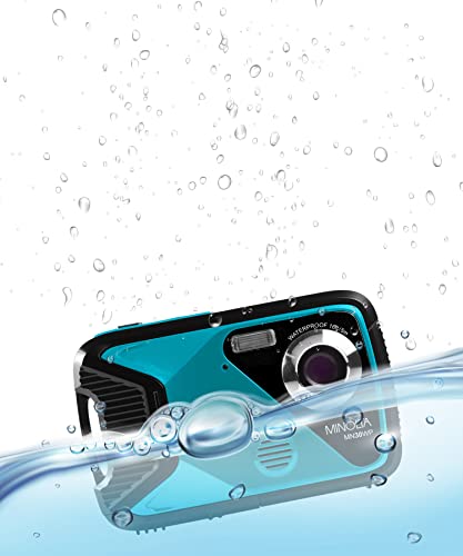 Minolta MN30WP 21 MP / 1080P HD Waterproof Digital Camera (Teal)