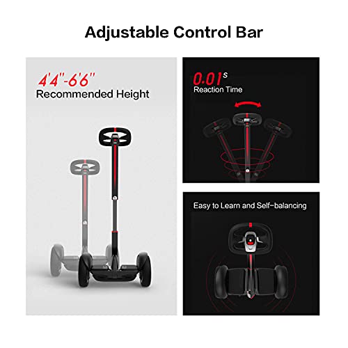 Segway Ninebot S-Max Smart Self-Balancing Electric Scooter with LED Light, Portable and Powerful, Black