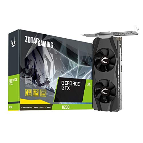 ZOTAC GAMING GeForce GTX 1650 LP 4GB GDDR5 128-Bit Gaming Graphics Card, Super Compact, Low-Profile, ZT-T16500H-10L