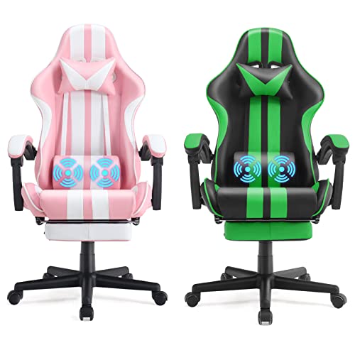 Pink and Green Gaming Chairs Bundle