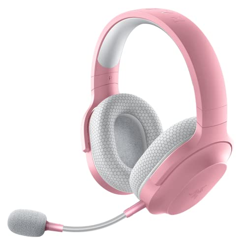 Razer Barracuda X Wireless Multi-Platform Gaming and Mobile Headset (2021 Model): 250g Ergonomic Design - Detachable HyperClear Mic - 20 Hr Battery - Compatible w/PC, PS5, Switch, & Android - Pink