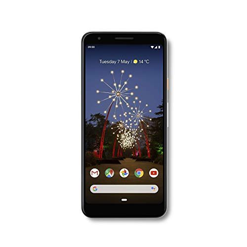 Google Pixel 3A (2019) G020F 64GB (5.6" inch, GSM, 4G/LTE, CDMA) Factory Unlocked Smartphone - International Version (Clearly White)