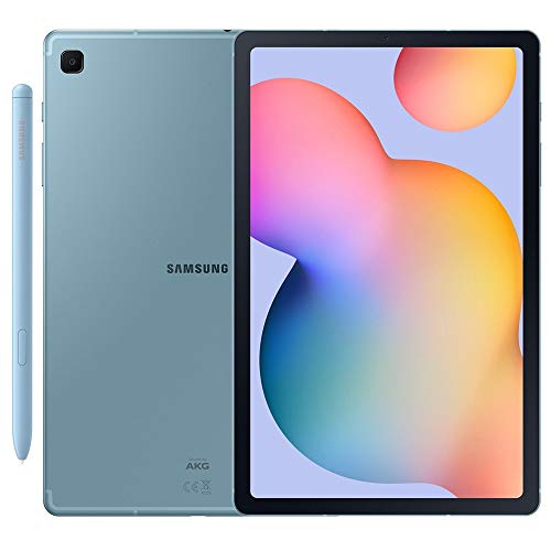 Samsung Galaxy Tab S6 Lite w/S Pen (128GB, 4GB) 10.4, Octa-core Exynos 9610, 7040mAh Battery, Android 10, Wi-Fi Tablet SM-P610 (64GB SD Bundle) (Angora Blue)