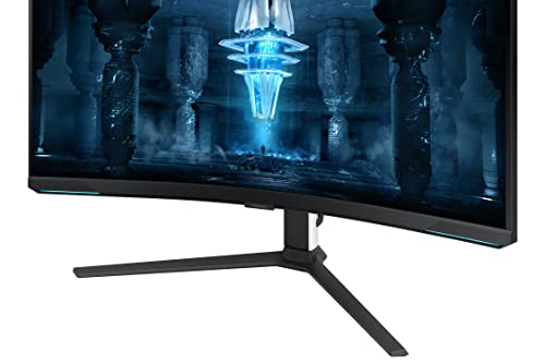 SAMSUNG 32" Odyssey Neo G8 4K UHD 240Hz 1ms G-Sync 1000R Curved Gaming Monitor, Quantum HDR2000, AMD FreeSync Premium Pro, Matte Display, Ultrawide Game View, DisplayPort, HDMI, Black & White, 2022