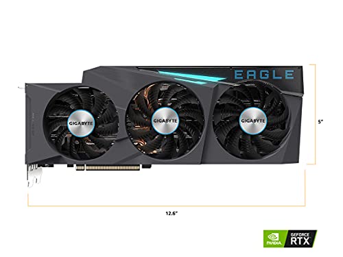 GIGABYTE GeForce RTX 3080 Ti Eagle OC 12G Graphics Card, 3X Windforce Fans, 12GB 384-bit GDDR6X, GV-N308TEAGLE OC-12GD Video Card