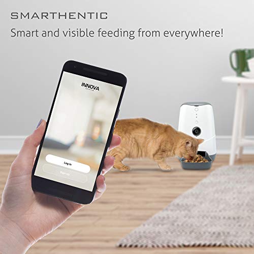 Smart Pet Feeder, Programmable Portion Control with Built-in HD Video Camera and Bowl, Automatic Cat Feeders, WiFi Camera, APP Control, Dry Food Dispenser, Puppy Supplies, Voice Recorder