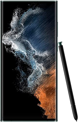 SAMSUNG Galaxy S22 Ultra 5G Dual-SIM, Factory Unlocked for All Carriers, 256GB RAM 8K Camera & Video, S Pen, Long Battery Life, 45W Super-Fast Charging - Green