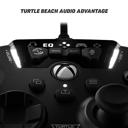 Turtle Beach Recon Controller Wired Gaming Controller for Xbox Series X & Xbox Series S, Xbox One & Windows 10 PCs Featuring Remappable Buttons, Audio Enhancements, and Superhuman Hearing - Black