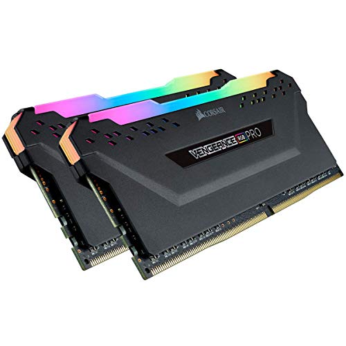 Corsair Vengeance RGB Pro 32GB (2x16GB) 2666 C16 DDR4 Desktop Memory - Black, Model Number: CMW32GX4M2A2666C16