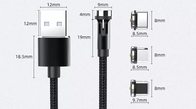 SCS 6ft Magnetic Fast Charge Cable