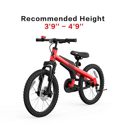 Segway Ninebot Kid’s Bike for Boys and Girls, 18 inch with Kickstand, Red