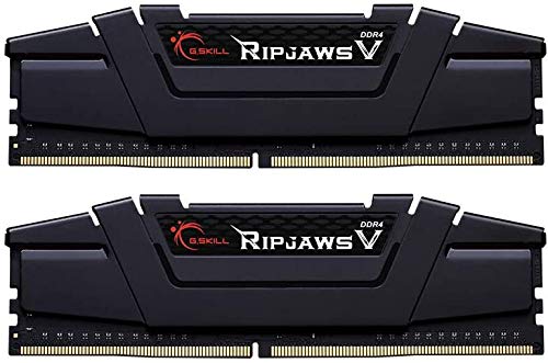 G.Skill RipJaws V Series 64GB (2 x 32GB) 288-Pin SDRAM DDR4 3600 (PC4-28800) CL18-22-22-42 1.35V Dual Channel Desktop Memory Model F4-3600C18D-64GVK