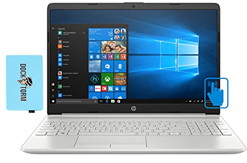 HP 15t-dw300 Home & Business Laptop (Intel i7-1165G7 4-Core, 32GB RAM, 1TB PCIe SSD, Intel Iris Xe, 15.6" Touch HD (1366x768), WiFi, Bluetooth, Webcam, 1xUSB 3.2, 1xHDMI, Win 11 Home) with Hub