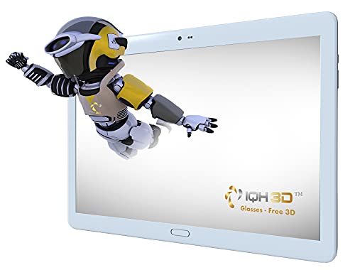 IQH3D Skyy Glasses-Free 3D Tablet | 10.8” Screen | 128GB 4 GB RAM | Android Tablet | Work/Gamer | VR Gaming | 2560 x 1600 | Dual Camera 5MP & 13MP