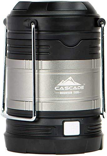 Cascade Mountain Tech Pop-Up IPX4 Water-Resistant LED Lantern with 4 Light Modes - 3 Pack 