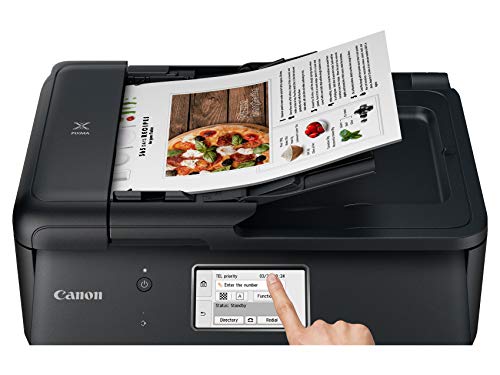 Canon TR8620a All-in-One Printer for Home Office | Copier |Scanner| Fax |Auto Document Feeder | Photo and Document Printing | Airprint (R) and Android Printing, Black