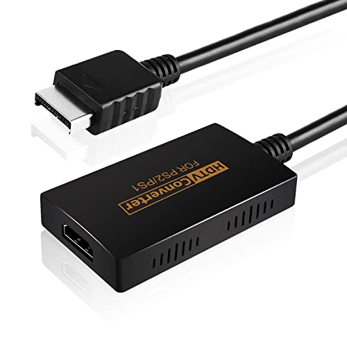 PS2 to HDMI Converter, Support 1080P and 720P Convert Adapter for PS2/PS1