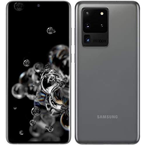 Samsung S20 Ultra 5G Factory Unlocked SM-G988U1 Grey 12GB Ram 128GB Storage (ATT, Verizon, Sprint and Tmobile) - US Warranty