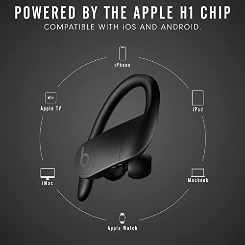 Powerbeats Pro Wireless Earbuds - Apple H1 Headphone Chip, Class 1 Bluetooth Headphones, 9 Hours of Listening Time, Sweat Resistant, Built-in Microphone - Black - AOP3 EVERY THING TECH 