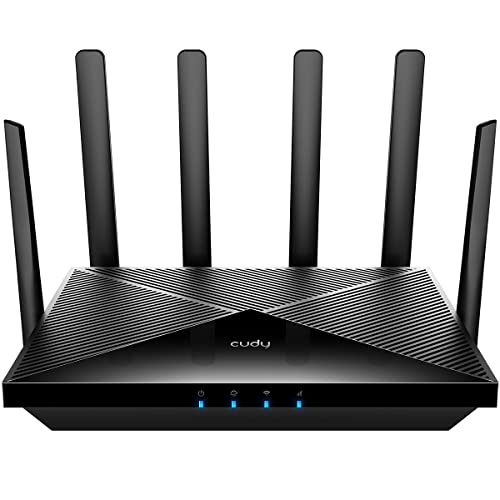 Cudy 4G LTE Cat 18 WiFi 6 Router, Up to 1.2Gbps 4G LTE Modem, Qualcomm Chipset EG18, 4 x 4 MIMO, AX1800 WiFi 6, OpenVPN, Wireguard, Zerotier, Cloudflare, IPv6, Detachable Antennas, Dual SIM, LT18