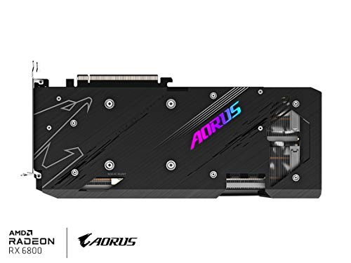 AORUS Radeon RX 6800 Master 16G Graphics Card, MAX-Covered Cooling, 16GB 256-bit GDDR6, GV-R68AORUS M-16GD Video Card