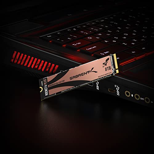 SABRENT 8TB Rocket 4 Plus NVMe 4.0 Gen4 PCIe M.2 Internal SSD Extreme Performance Solid State Drive R/W 7100/6600MB/s (SB-RKT4P-8TB)