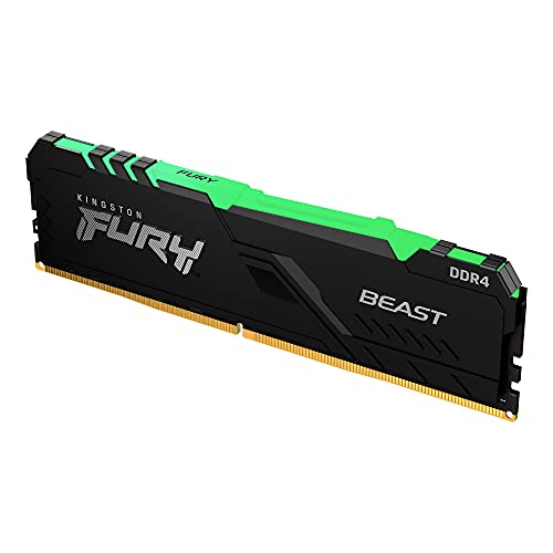 Kingston FURY Beast RGB 16GB 3600MHz DDR4 CL18 Desktop Memory Single Stick KF436C18BBA/16