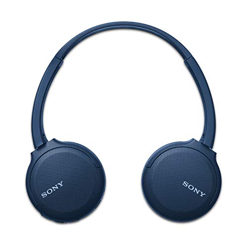 Sony Wireless Headphones WH-CH510: Wireless Bluetooth On-Ear Headset with Mic for phone-call, Blue