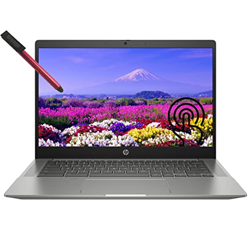 HP Chromebook 14 Laptop, 14" FHD Touchscreen, Intel Quad-Core i5-1135G7 (Beat i7-1065G7), 8GB DDR4 RAM, 512GB PCIe SSD, WiFi 6, BT 5, Fingerprint Reader, Backlit Keyboard, Chrome OS, 64GB Flash Drive