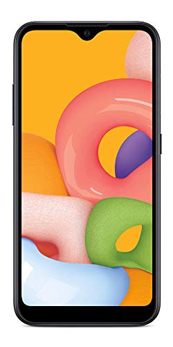 TracFone Samsung Galaxy A01 4G LTE Prepaid Smartphone - Black - 16GB - Sim Card Included -CDMA