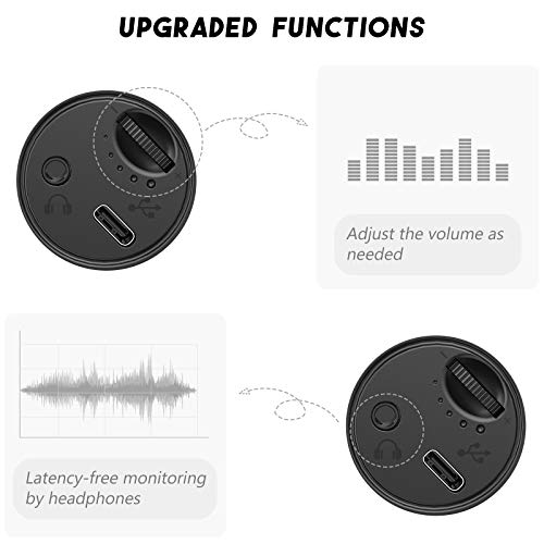 USB Microphone ZINGYOU Computer Gaming Microphone Condenser Microphone 192kHz/24bit for Streaming Podcast YouTube Skype Twitch Compatible Windows macOS Laptop PC, ZY-UD1 Black