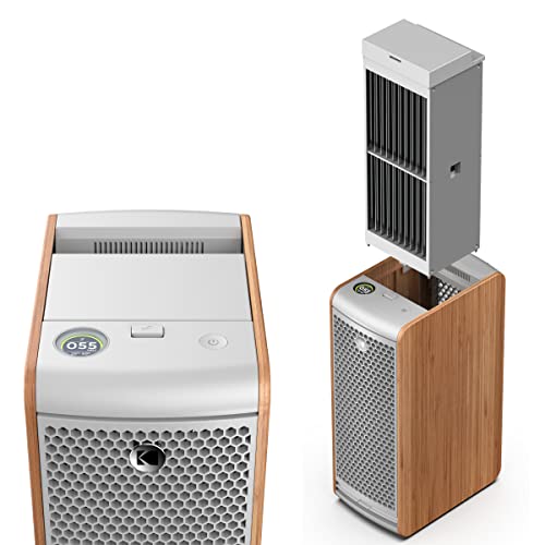 KODAK Infinio AP550 Smart Air Purifier with Reusable Filter. Large Home Dual Fan with Industrial Quality Reusable Washable Filter. Automatic Particle Sensor, iOS and Android App to Monitor Air Quality.