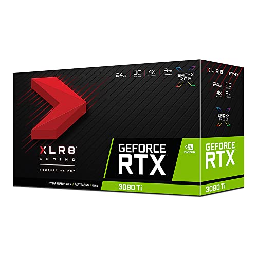 PNY GeForce RTX™ 3090 Ti 24GB XLR8 Gaming Uprising Epic-X RGB™ Overclocked Triple Fan Graphics Card