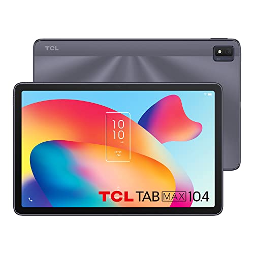 10.36 inch Android Tablet, TCL TABMAX 10.4, 6GB + 256GB (up to 512GB), 8000mAh, FHD+ Display, WiFi Android 11 Tablet, Space Gray