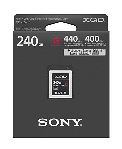 Sony Professional XQD G series 240GB Memory Card (QD-G240F/J) , Black