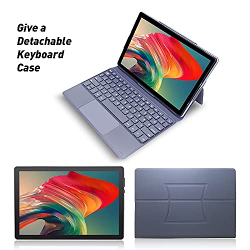 10 inch Tablet with Keyboard, Android 10 Tablet Octa-core Processor,1920x1200 Full FHD, 4GB RAM 64GB ROM, 2 in 1 Tablet with Stylus Pen, 5G WiFi Tablet with Case and Stand, 5+8MP Dual Camera, GPS