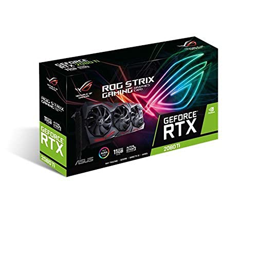 ASUS ROG STRIX GeForce RTX 2080TI-O11G Overclocked 11G GDDR6 HDMI DP 1.4 USB Type-C Gaming Graphics Card (ROG-STRIX-RTX-2080TI-O11G)