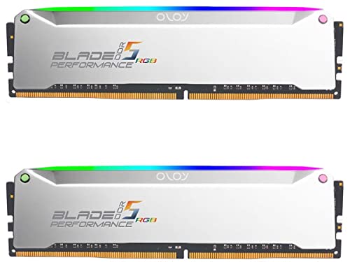 OLOy DDR5 RAM 32GB (2x16GB) Platinum Blade RGB 6200 MHz CL32 1.35V Gaming UDIMM (MD5U1662320BRSDE)