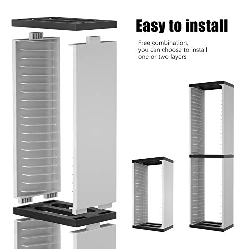 Storage Tower for PS5 Games, Storage Stand for PS5 PS4 Xbox One Games (for 36 Game Boxes)