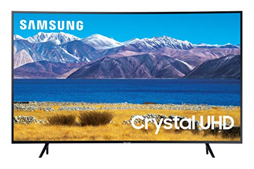 SAMSUNG 55-inch Class Curved UHD TU-8300 Series - 4K UHD HDR Smart TV With Alexa Built-in (UN55TU8300FXZA, 2020 Model)