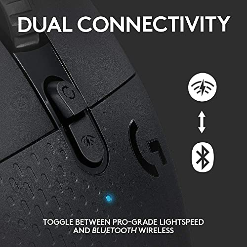 Logitech G G604 Lightspeed Wireless Gaming Mouse with 15 programmable Controls, up to 240 Hour Battery Life, Dual Wireless connectivity Modes, Hyper-Fast Scroll Wheel (Renewed)