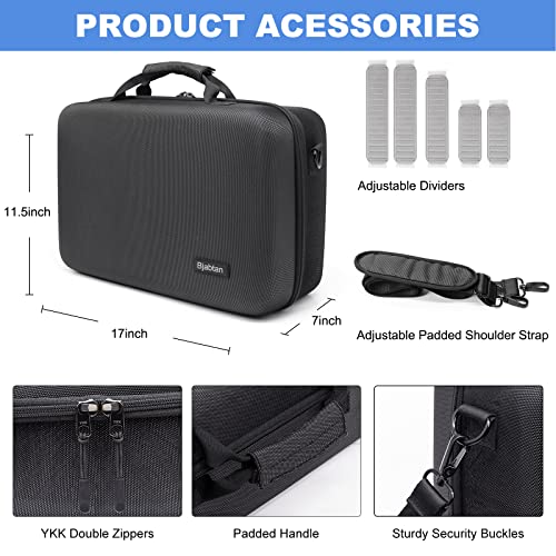 Carrying Case for PS5, Hard Shell Travel Protective PS5 storage Bag Compatible with Playstation 5 and PS5 Digital Edition,Pro Controller,Headset,PS5 Host Base,Game Cards and Gaming Accessories