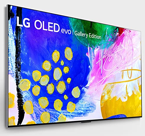 LG 83-Inch Class OLED evo Gallery Edition G2 Series Alexa Built-in 4K Smart TV, 120Hz Refresh Rate, AI-Powered 4K, Dolby Vision IQ and Dolby Atmos, WiSA Ready, Cloud Gaming (OLED83G2PUA, 2022)