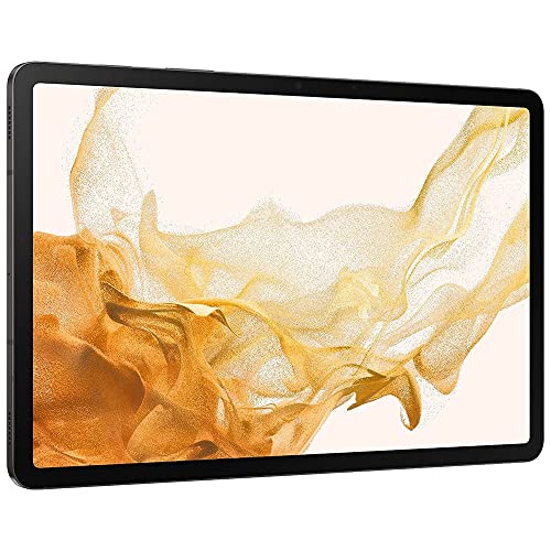 Samsung Galaxy Tab S8 w/Low Latency S-Pen (128GB, 8GB) 11’’ 120Hz LCD, 4K Camera, Snapdragon 8 (4nm), All Day Battery, Android 12 Wi-Fi Tablet SM-X700 US Model (w/ 25W Fast Charging Cube, Graphite)