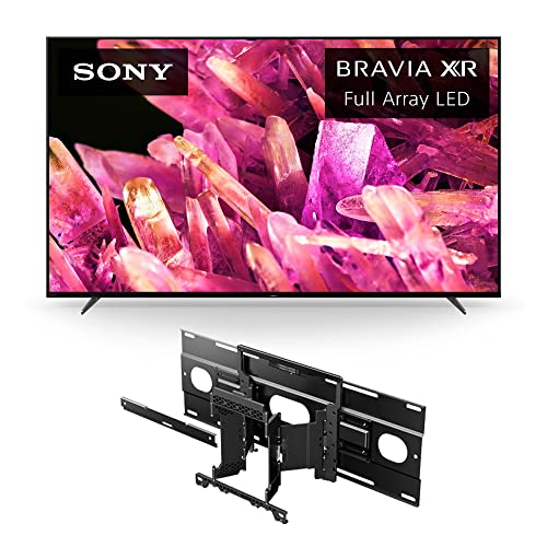 Sony 65 Inch 4K Ultra HD TV X90K Series: BRAVIA XR Full Array LED Smart Google TV, Dolby Vision HDR, Exclusive Features for PS 5 XR65X90K- 2022 w/SU-WL855 Ultra Slim Wall-Mount Bracket