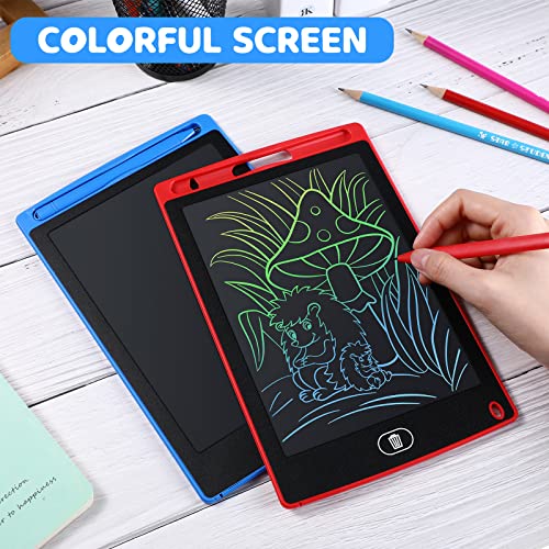 32 Pieces LCD Writing Tablet Doodle Board Electronic Toy 8.5 Inch Colorful Doodle Board LCD Erasable Drawing Pad Reusable Writing Pad Toys for Girls Boys 8-10 3-10