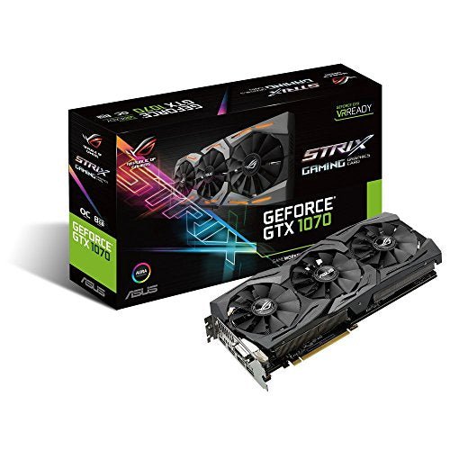 ASUS GeForce GTX 1070 8GB ROG Strix OC Edition Graphic Card STRIX-GTX1070-O8G-GAMING