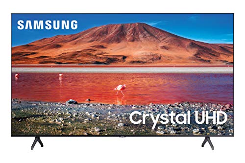 SAMSUNG 60-inch Class Crystal UHD TU7000 Series - 4K UHD HDR Smart TV UN60TU7000FXZA, 2021 Model