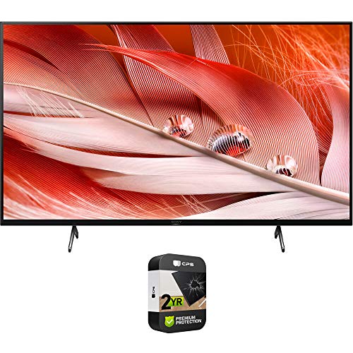 Sony XR65X90J 65-inch X90J 4K Ultra HD Full Array LED Smart TV Bundle with Premium 2 YR CPS Enhanced Protection Pack